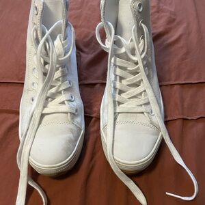 Classic White High-Top Sneakers